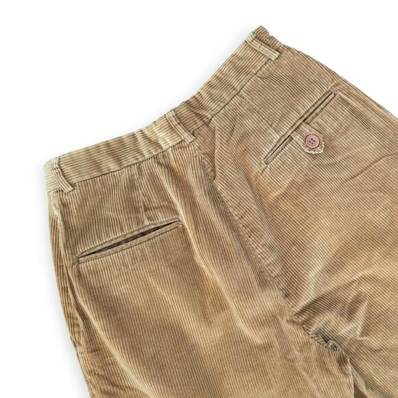 70s 80s Ralph Lauren Thick Wale Corduroy Pleated Slacks - Picture 2 of 6